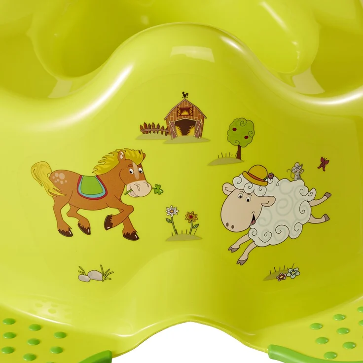 keeeper Funny Farm Babytopf, Ab ca. 18 Monate bis ca. 3 Jahre, Anti-Rutsch-Funktion, Adam, Grün – Bild 5