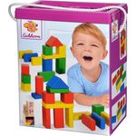 Eichhorn 50 bunte Holzbausteine in Aufbewahrungsbox mit Sortierdeckel, FSC 100% zertifiziertes Buchenholz, Holzbausteine hergestellt in Deutschland, Motorikspielzeug geeignet für Kinder ab 1 Jahr