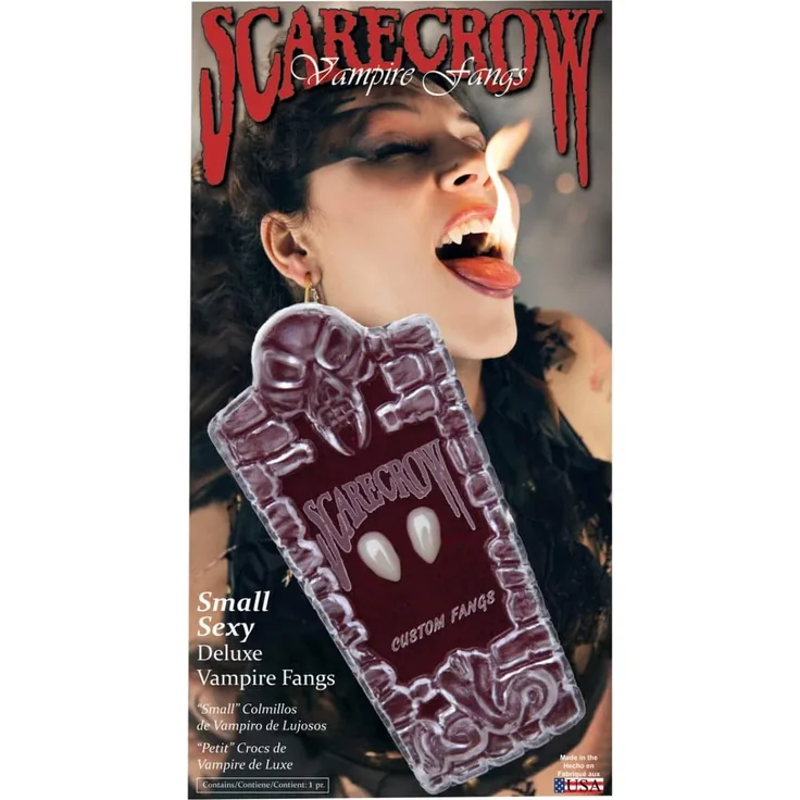 Horror-Shop Vampir Eckzähne Lady Fangs von Scarecrow