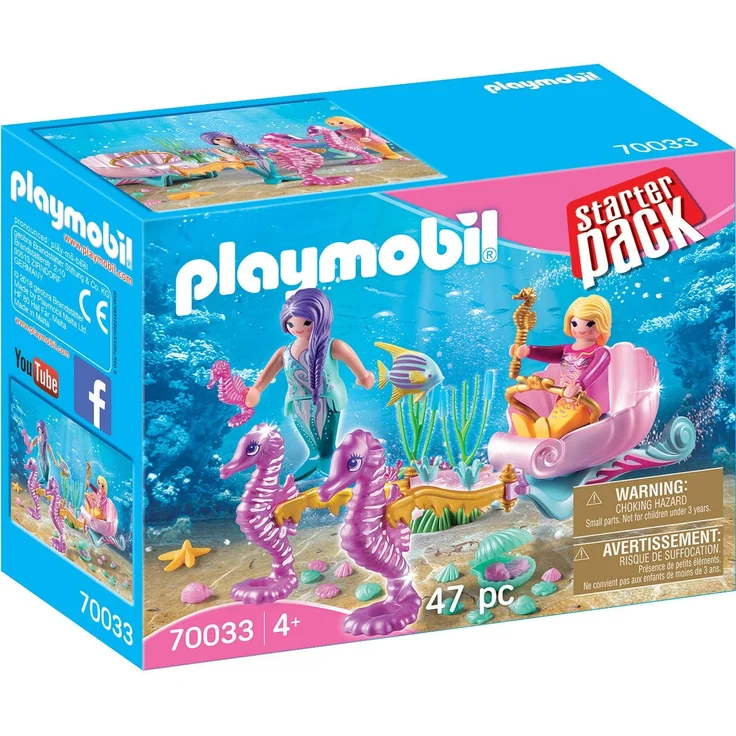 PLAYMOBIL 70033 Starter Pack StarterPack Seepferdchenkutsche, bunt – Bild 1