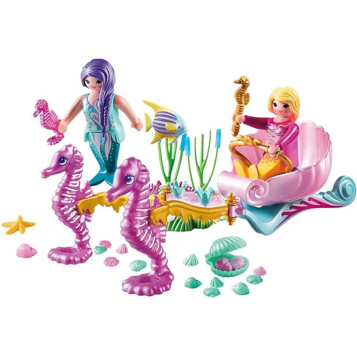 PLAYMOBIL 70033 Starter Pack StarterPack Seepferdchenkutsche, bunt – Bild 2