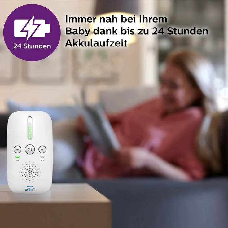 Philips Avent 'SCD503/26' Babyphone, mit DECT-Technologie, Eco-Mode, 24 Std. Laufzeit, 300 m Reichweite – Bild 4