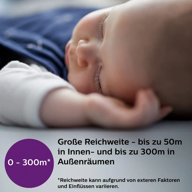 Philips Avent 'SCD503/26' Babyphone, mit DECT-Technologie, Eco-Mode, 24 Std. Laufzeit, 300 m Reichweite – Bild 5
