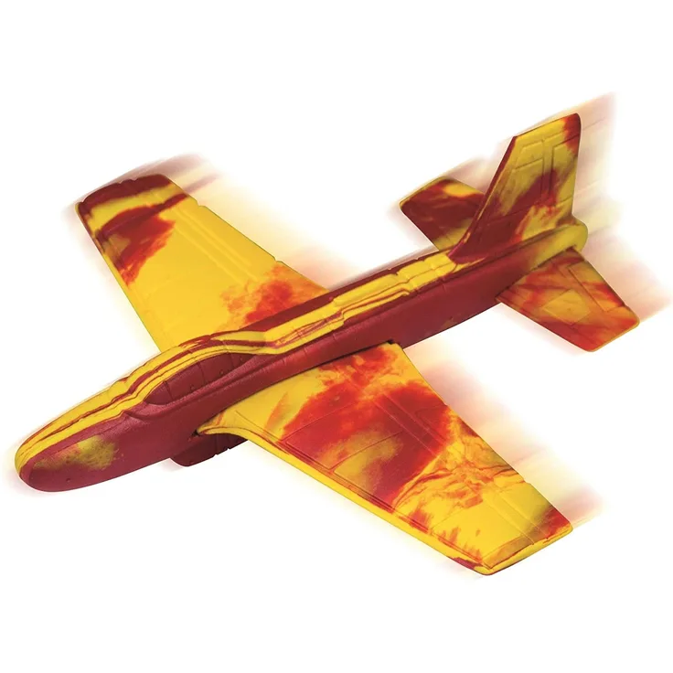 Paul Günther 1515 - Segelflugzeug Stunt Glider, sehr leichter Wurfgleiter, ca. 18 x 18 cm groß, aus weichem EVA-Material
