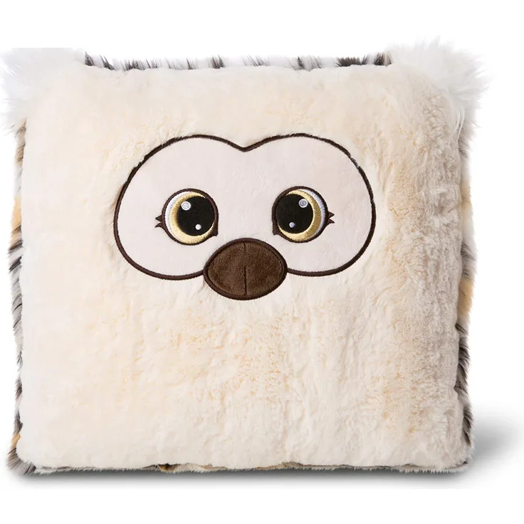 NICI 45742 Kuschel-Kissen Eule Aurina 40 x 40 cm – Das süße Plüschkissen für Jungen, Mädchen, Babys und Kuscheltierliebhaber – ideal für Zuhause, Kindergarten oder unterwegs