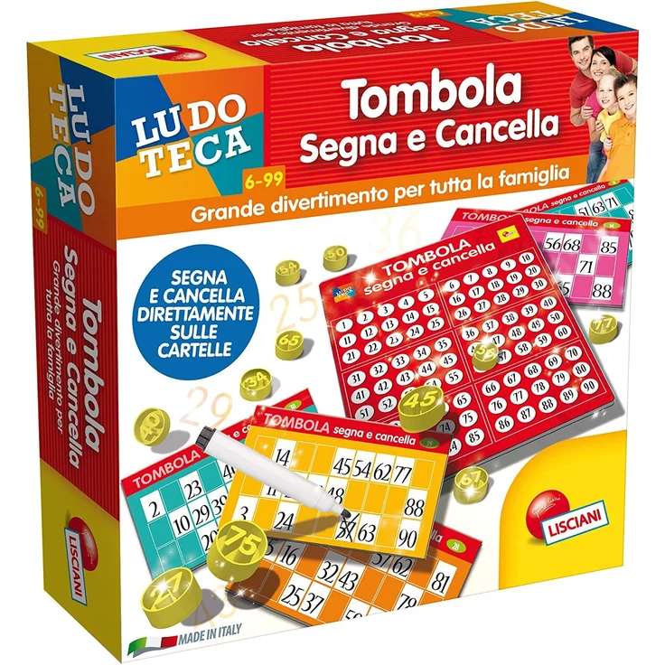 Lisciani Giochi 56996 - Ludoteca Tombola Marker und Löscher, Mehrfarbig, 6 Jahre – Bild 1
