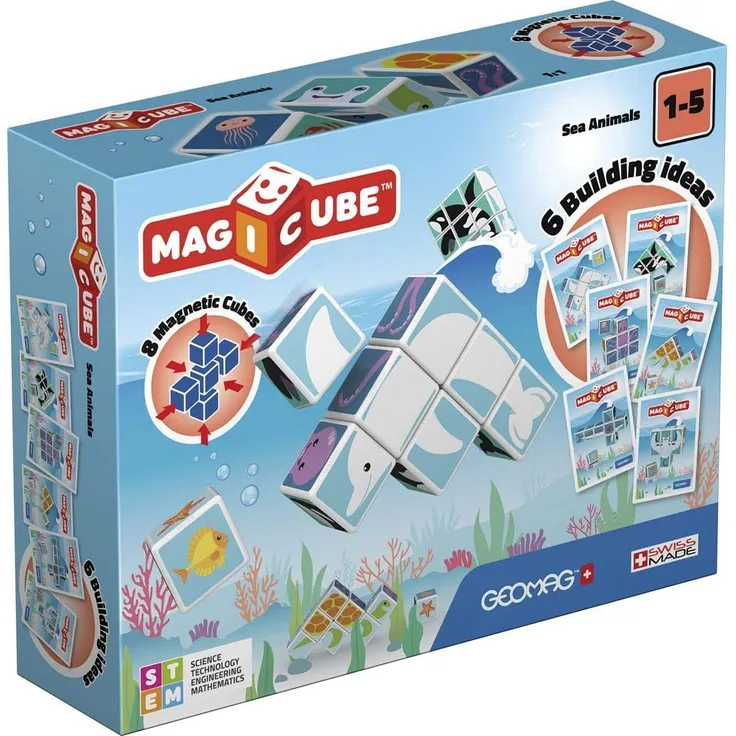 Geomag MagiCube Dschungeltiere Junior 14-teilig