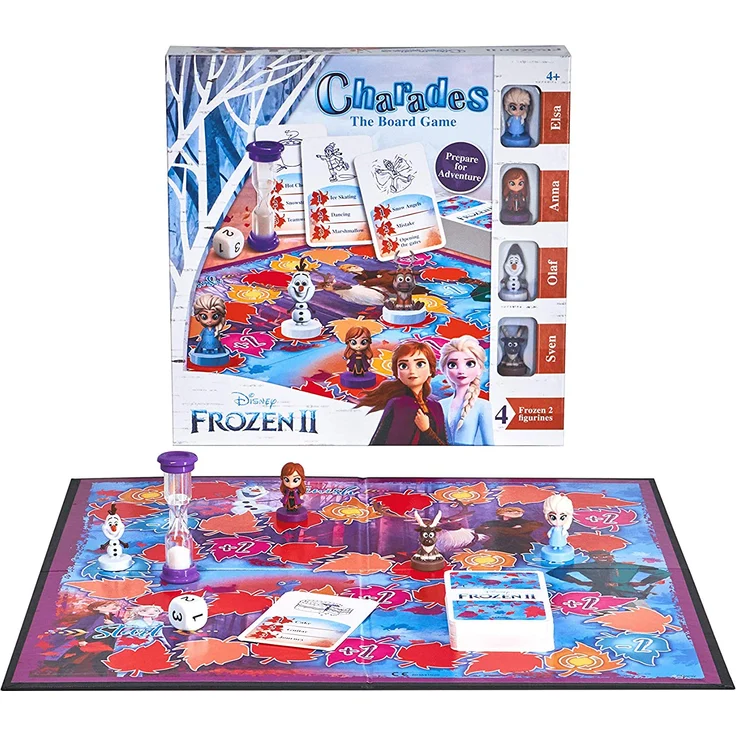 Disney Die Eiskönigin 2 Familien-Brettspiel, Scharaden, Kinder im Alter von 4, 5, 6, 7 Jahren – Bild 4