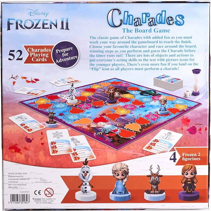 Disney Die Eiskönigin 2 Familien-Brettspiel, Scharaden, Kinder im Alter von 4, 5, 6, 7 Jahren – Bild 3