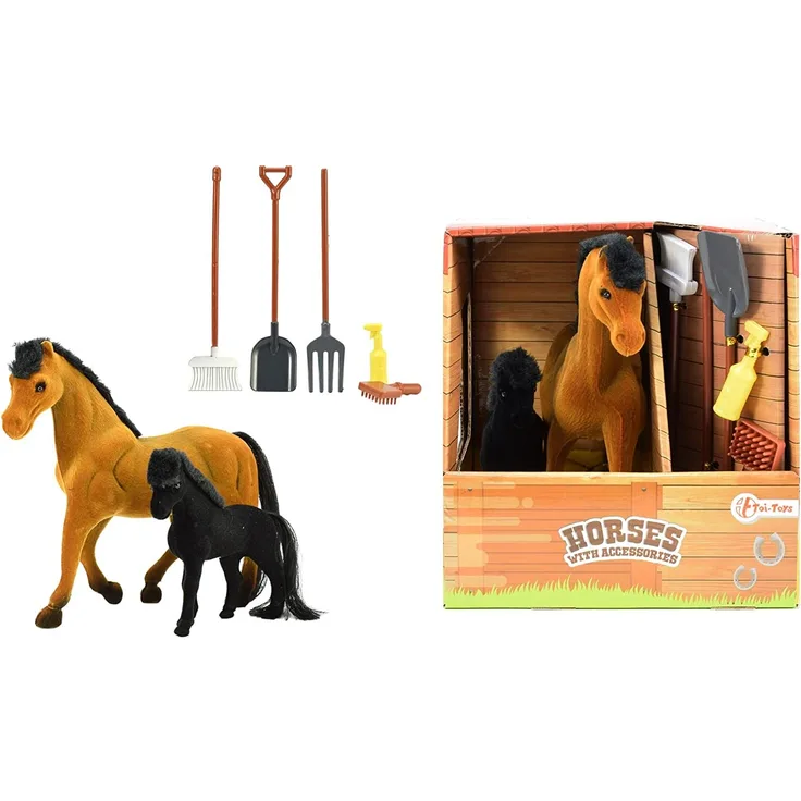 Toi Toys Pferde mit Zubehör