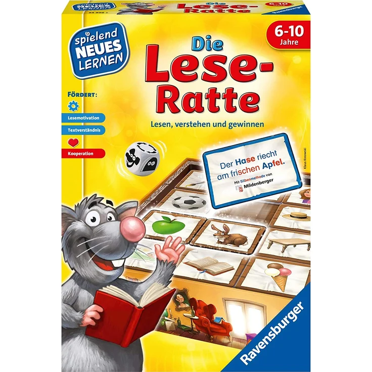 Ravensburger 24956 'Die Lese-Ratte', Lernspiel, ab 6 Jahren, 1-4 Spieler, 20-30 Minuten Spielzeit – Bild 2