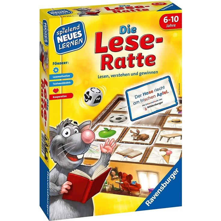 Ravensburger 24956 'Die Lese-Ratte', Lernspiel, ab 6 Jahren, 1-4 Spieler, 20-30 Minuten Spielzeit – Bild 3