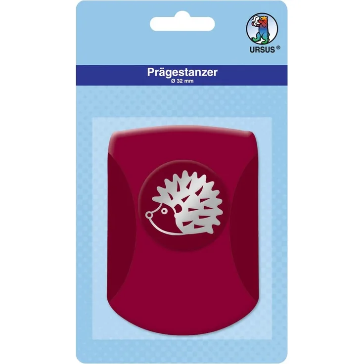 Ursus 19670094 - Prägestanzer Igel, ca. 32 mm, rosa