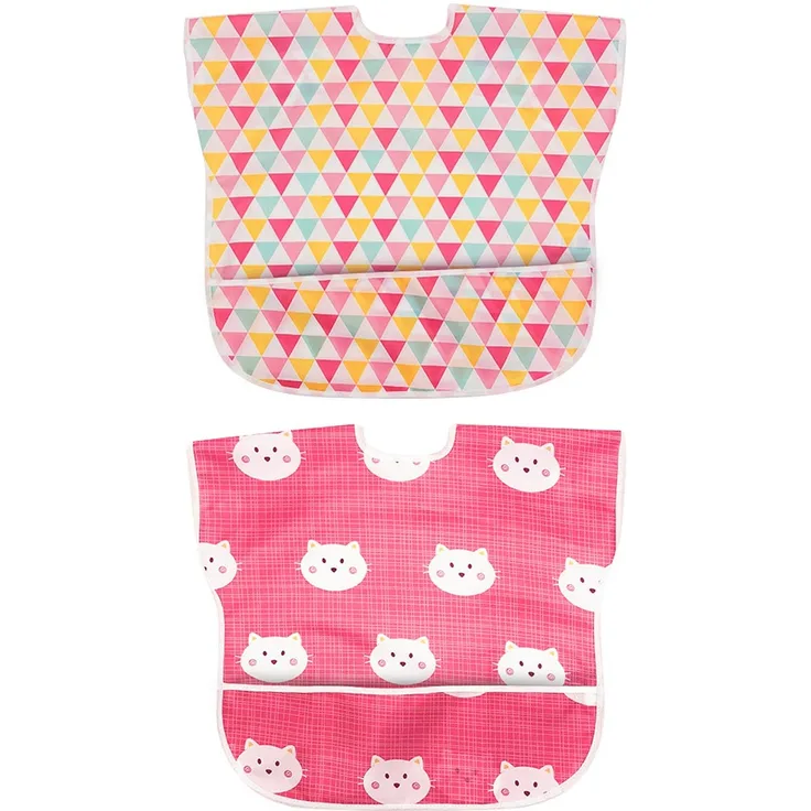 Little Dimsum lätzchen baby lätzchen Ärmellos zum bemalen Lätzchen Schürze mit eingebauten Tasche für Babys/Kleinkinder