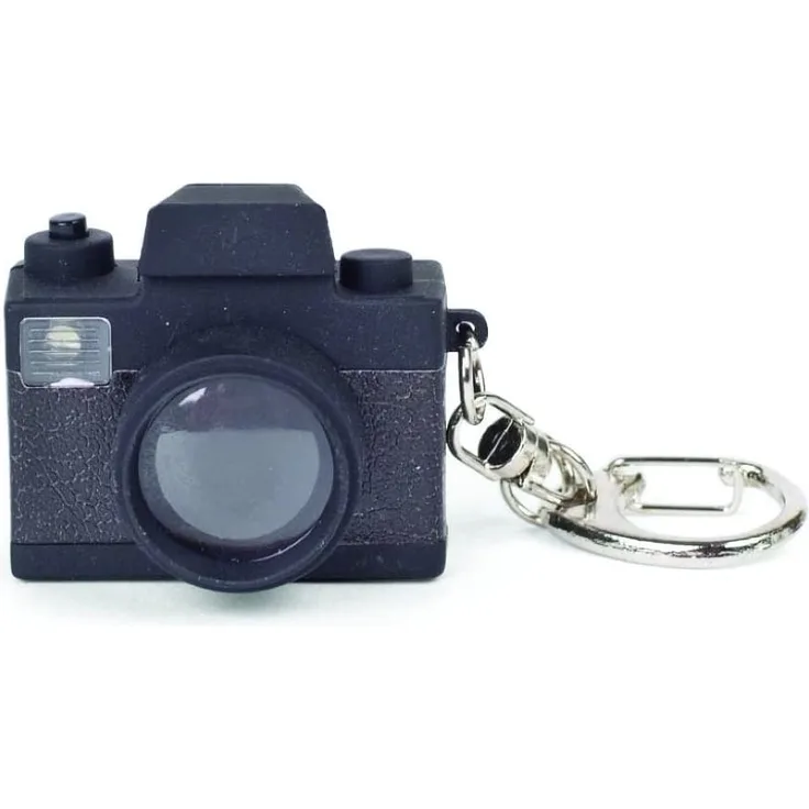 Kikkerland schlüsselanhänger Kamera led 3,5 x 3 cm schwarz
