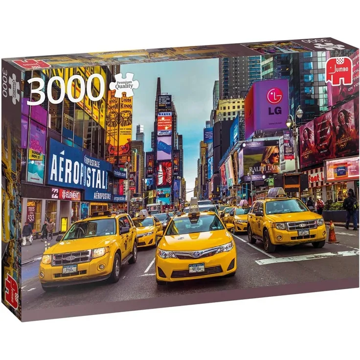 Jumbo 18832 Premium Collection – New York Taxis 3000 Teile Puzzle, Multi