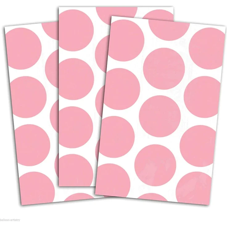 10 Papiertüten Polka Dot rosa 11,3 x 17,7 cm – Bild 1