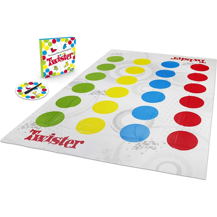 Hasbro Gaming 'Twister' Partyspiel, Geschicklichkeitsspiel, 6 Jahren, 2+ Spieler, klassisches Spiel für drinnen und draußen