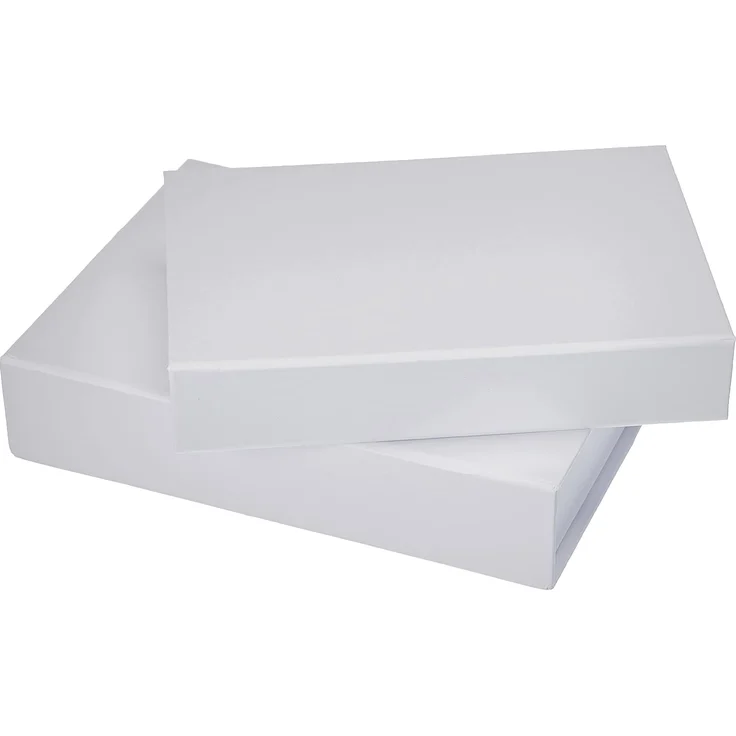 Pappschachtel Set Bücher-Box, 2 Stück, weiß – Bild 4