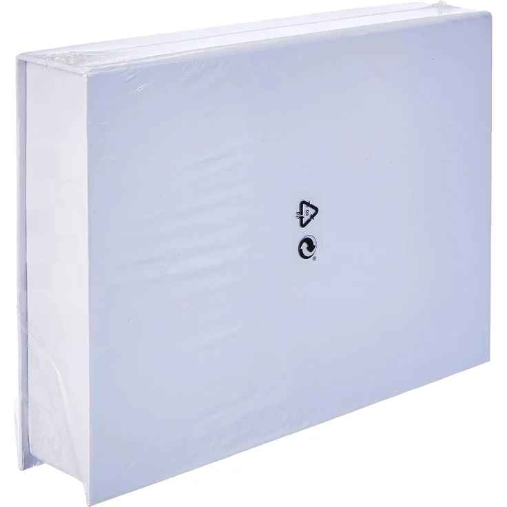 Pappschachtel Set Bücher-Box, 2 Stück, weiß – Bild 2