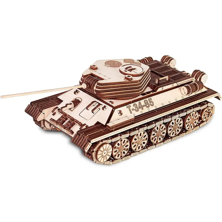 Eco Wood Art: Tank T-34-85