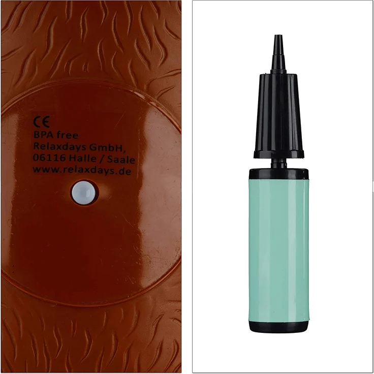 Relaxdays Hüpftier Pferd, inklusive Luftpumpe, Hüpfpferd bis 50 kg, Hüpfpony BPA frei, für Kinder, Hüpfspielzeug, braun – Bild 7