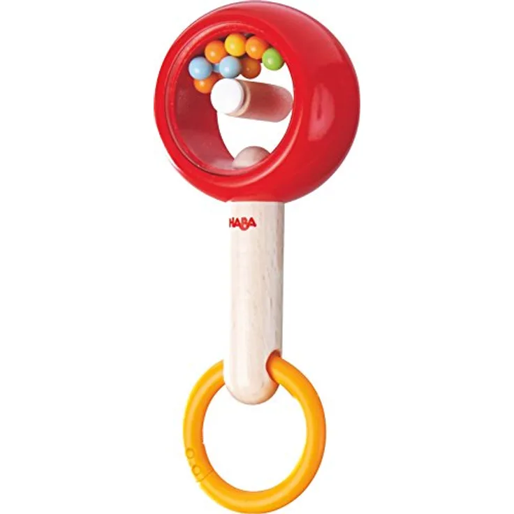 HABA 302568 - Rassel-Ring | Motorikspielzeug ab 2 Jahren | Trainiert Feinmotorik und Rhythmusgefühl