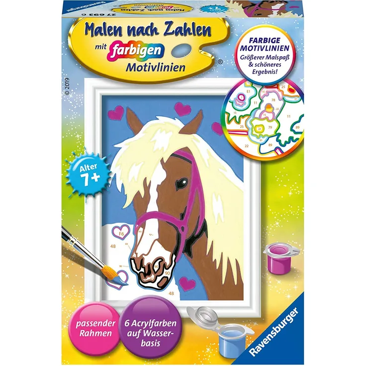 Ravensburger Malen nach Zahlen Malset Liebes Pferd