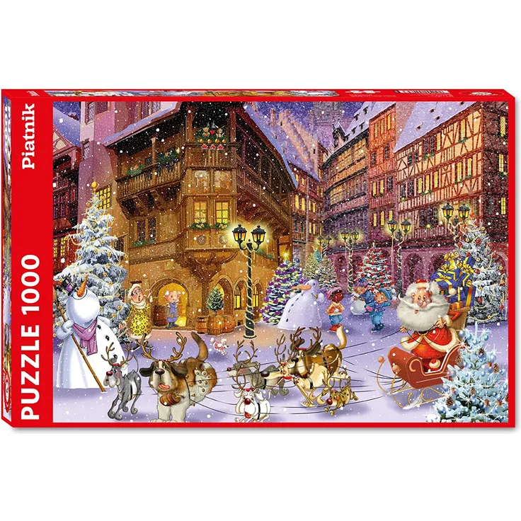 Piatnik 554643 Francois Ruyer Weihnachtsdorf 1000 Teile Puzzle