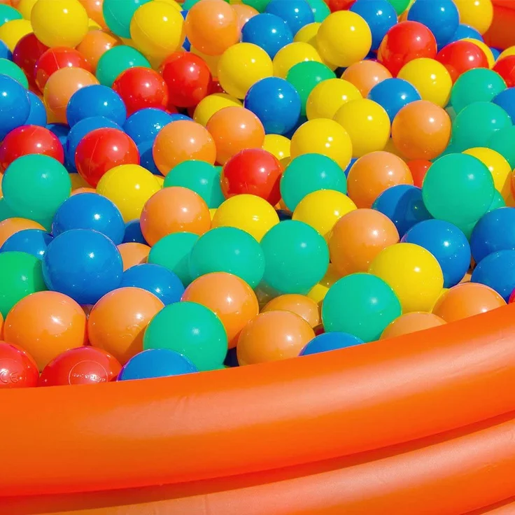 LittleTom 300 bunte Bälle für Bällebad 6cm Babybälle Plastikbälle Baby Spielbälle – Bild 6