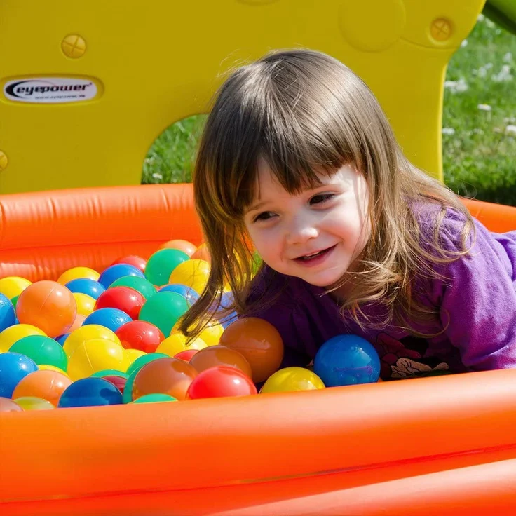 LittleTom 300 bunte Bälle für Bällebad 6cm Babybälle Plastikbälle Baby Spielbälle – Bild 7