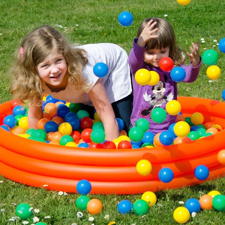 LittleTom 300 bunte Bälle für Bällebad 6cm Babybälle Plastikbälle Baby Spielbälle – Bild 8