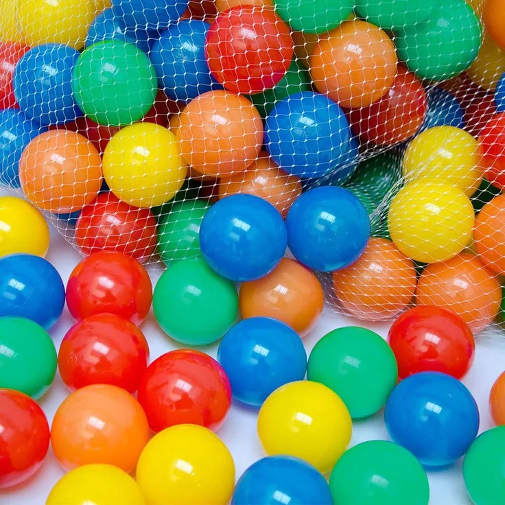 LittleTom 300 bunte Bälle für Bällebad 6cm Babybälle Plastikbälle Baby Spielbälle – Bild 2