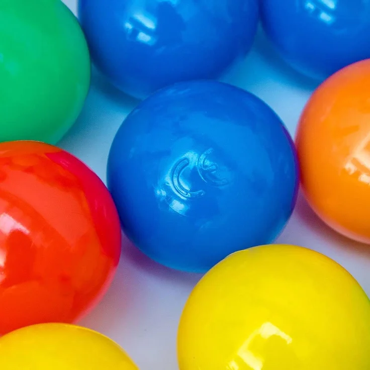 LittleTom 300 bunte Bälle für Bällebad 6cm Babybälle Plastikbälle Baby Spielbälle – Bild 5