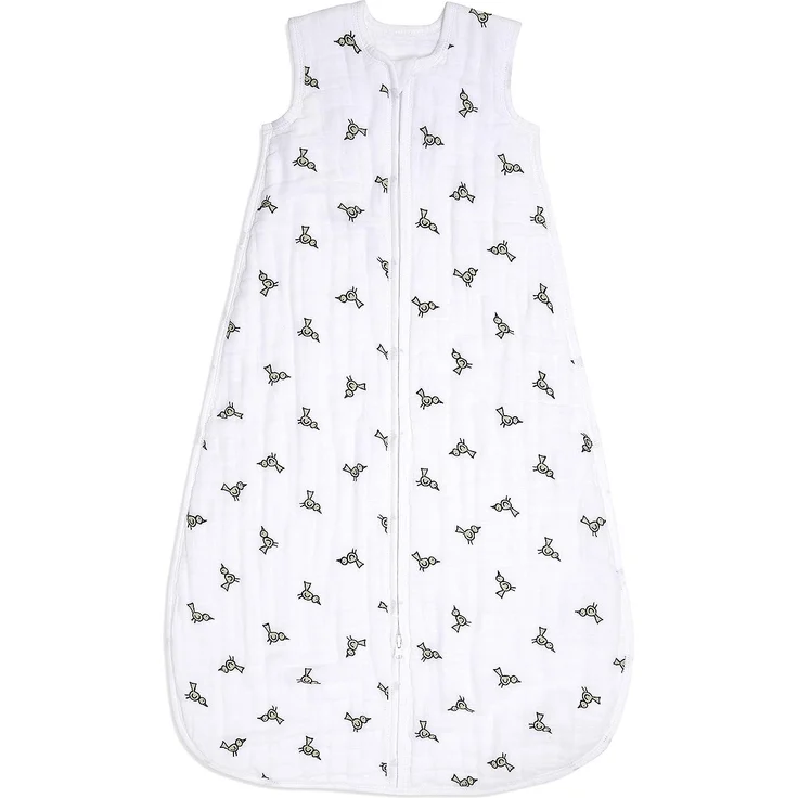 aden + anais™ Schlafsack für die Übergangszeit, 4 Lagen aus 100% Baumwoll-Musselin, tragbare Decke für Mädchen & Jungen, atmungsaktiver Schlafsack für Babys, 1,5 TOG, 6-18 Monate, Jungle Jam – Bild 1