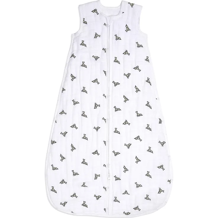 aden + anais™ Schlafsack für die Übergangszeit, 4 Lagen aus 100% Baumwoll-Musselin, tragbare Decke für Mädchen & Jungen, atmungsaktiver Schlafsack für Babys, 1,5 TOG, 6-18 Monate, Jungle Jam