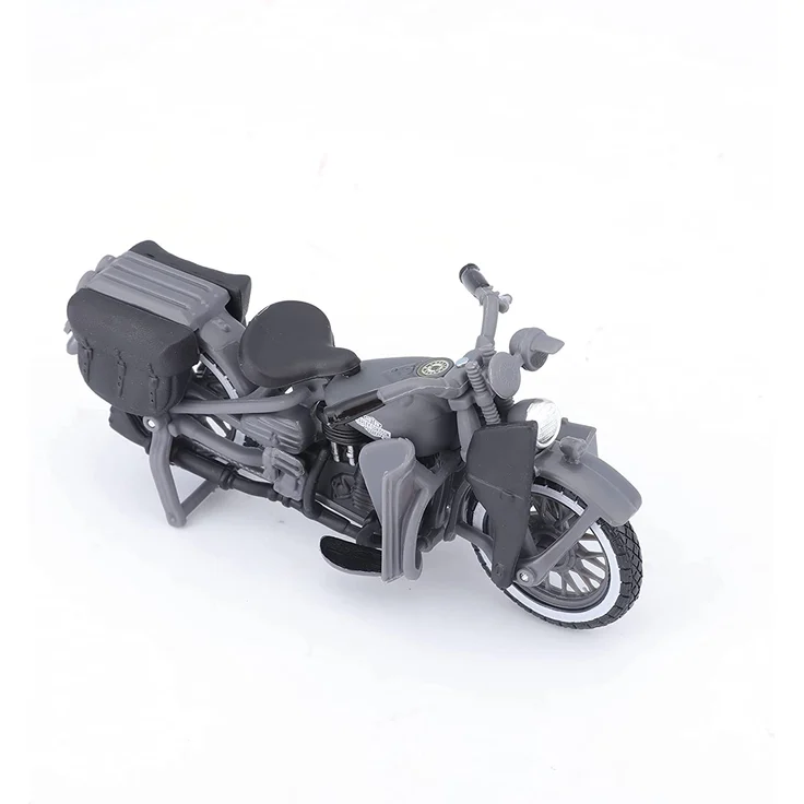 Maisto 32185 WLA Flathead (1942) + Ford F-1 Pickup (1948) Transporter 1:24, schwarz – Bild 5