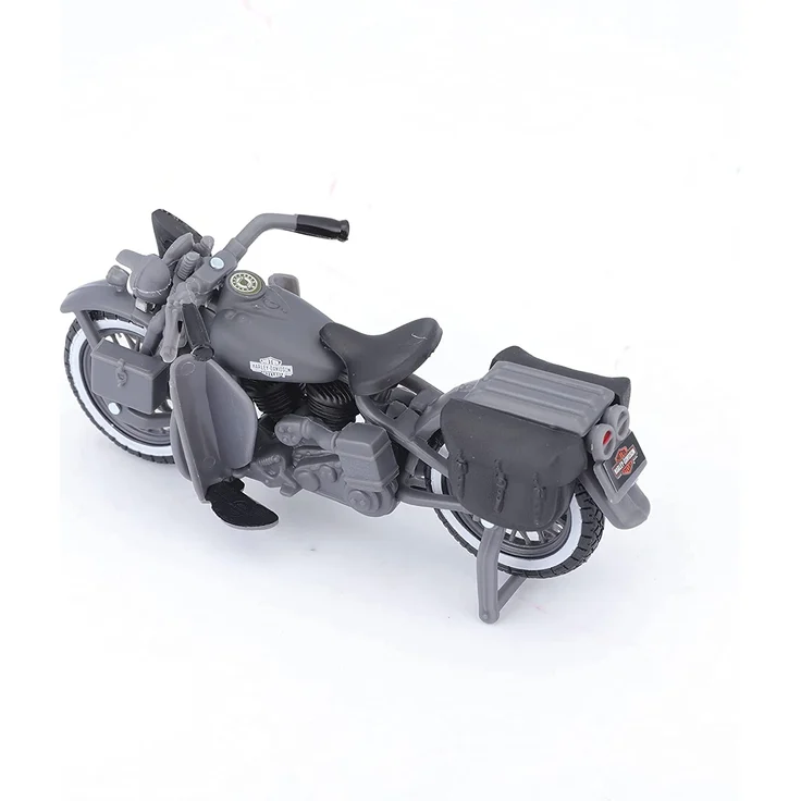 Maisto 32185 WLA Flathead (1942) + Ford F-1 Pickup (1948) Transporter 1:24, schwarz – Bild 6