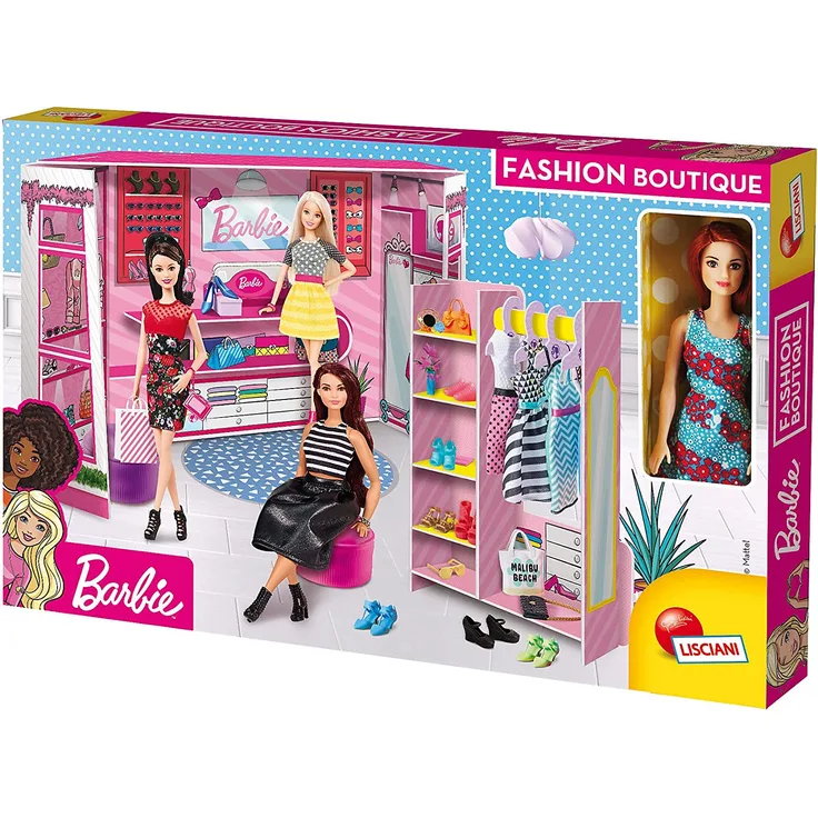 Lisciani Barbie Fashion Boutique Modepuppe Weiblich 4 Jahr(e) Mädchen Mehrfarbig