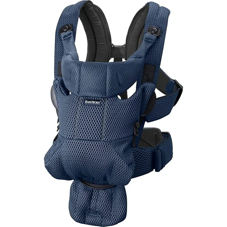 BabyBjörn Babytrage Move, Mesh Marine Blau