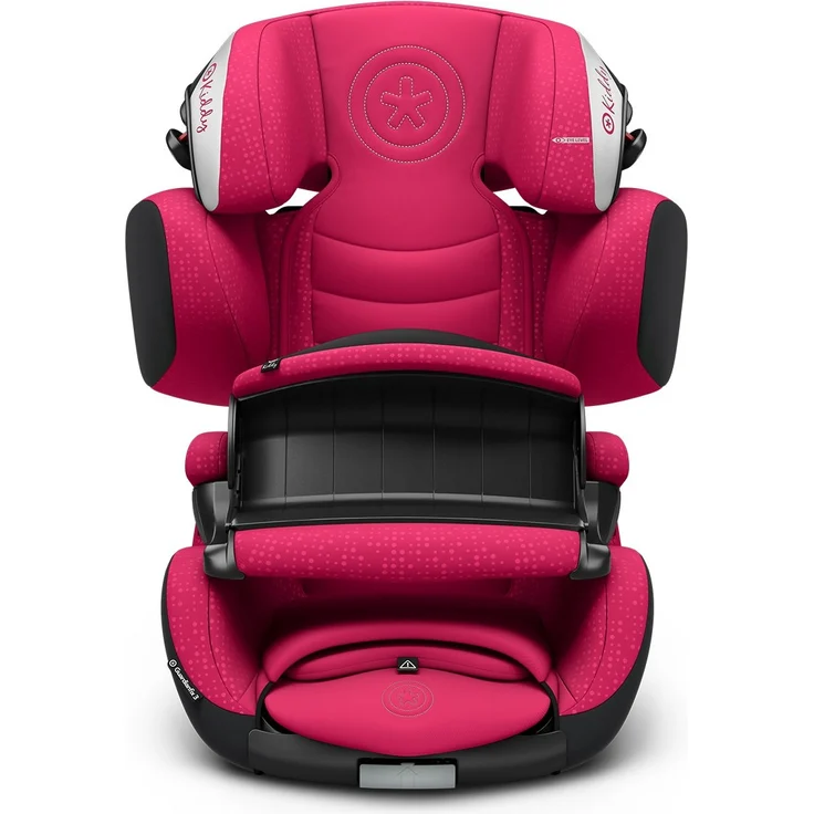 Kiddy Guardianfix 3 | Autokindersitz (Gruppe 1/2/3) (ca. 9 Monate bis 12 Jahre) (ca. 9kg - 36kg) mit Isofix | Kollektion 2019 | Rubin Pink – Bild 2