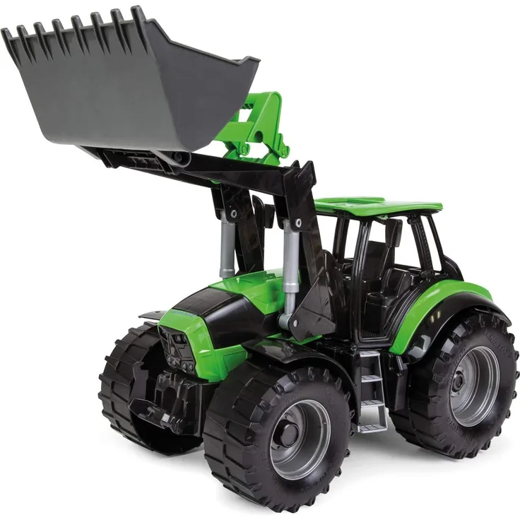 Lena 04603 - Worxx Traktor Modell Deutz-Fahr Agrotron 7250 TTV mit Frontlader, ca. 45 cm, Landwirtschaft Spielfahrzeug für Kinder ab 3 Jahre, robuster Trecker mit funktionstüchtiger Ladeschaufel