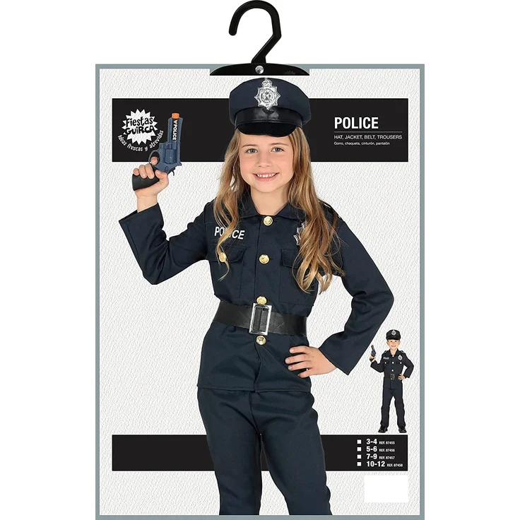 Guirca - Polizei-Kostüm, Größe 5-6 Jahre (87456.0) – Bild 6