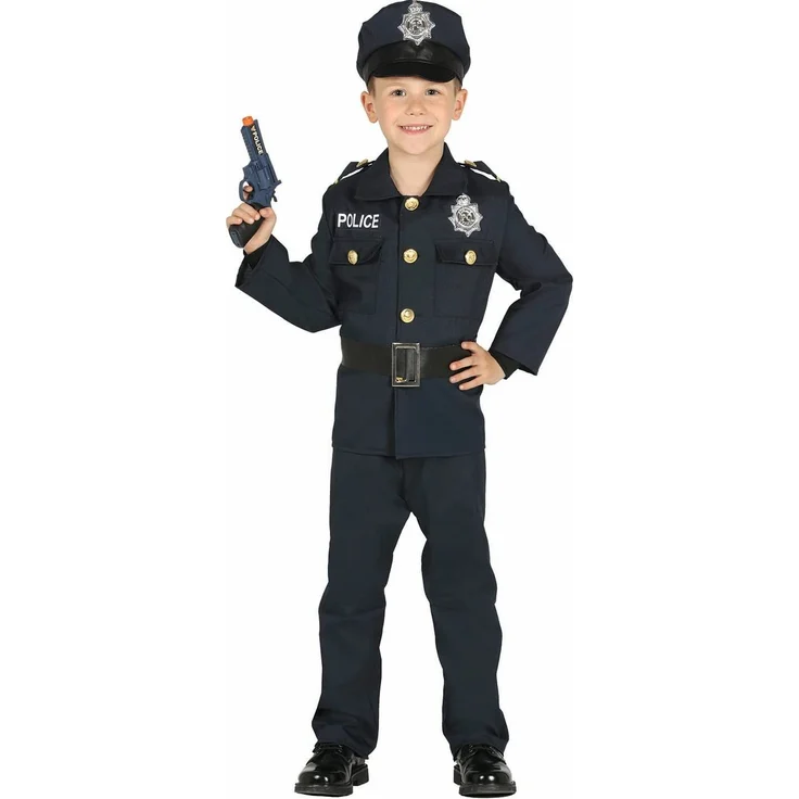 Guirca - Polizei-Kostüm, Größe 5-6 Jahre (87456.0) – Bild 1
