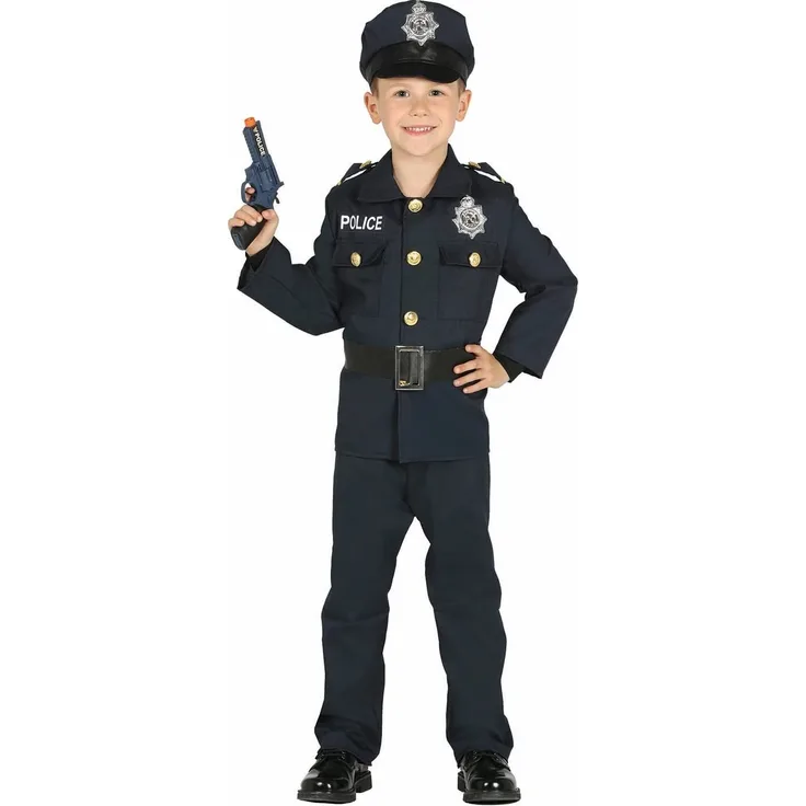 Guirca - Polizei-Kostüm, Größe 5-6 Jahre (87456.0)