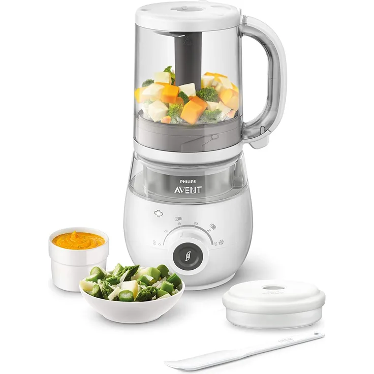 Philips Avent 'SCF883/01' Babynahrungszubereiter 4 in 1 Schwarz, 1700 ml Fassungsvermögen