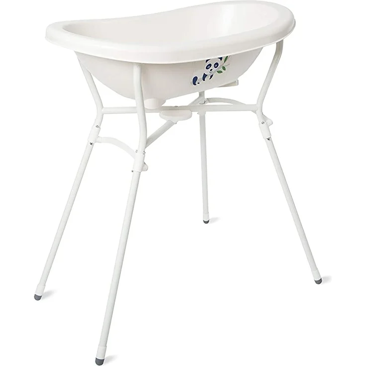 Rotho Babydesign Zusammenklappbarer Standard Wannenständer, Passend für TOP, Bella Bambina, StyLe! und Bio- Badewannen, Bis max.25kg belastbar, 92,4 x 84,9 x 58,3 cm, Weiß, 20450000101 – Bild 6