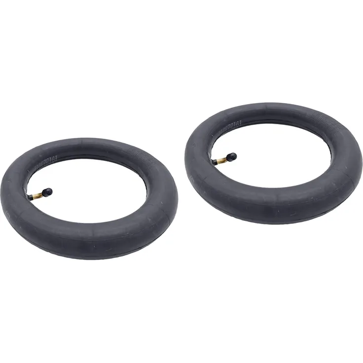 P4B | 2x 10 Zoll Schläuche - 45° Ventilwinkel | Für Kinderwagenreifen | Nahtloser Schlauch | FORMGEHEIZT | Spezial-BUTYL-Mischung | 10 x 2,0 | 54-152 | AV 40mm | Kinderwagen Schlauch 10x2