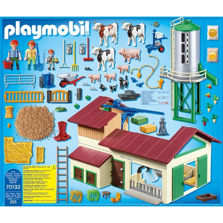 PLAYMOBIL Country 70132 'Großer Bauernhof mit Silo', 255 Teile, ab 4 Jahren – Bild 4