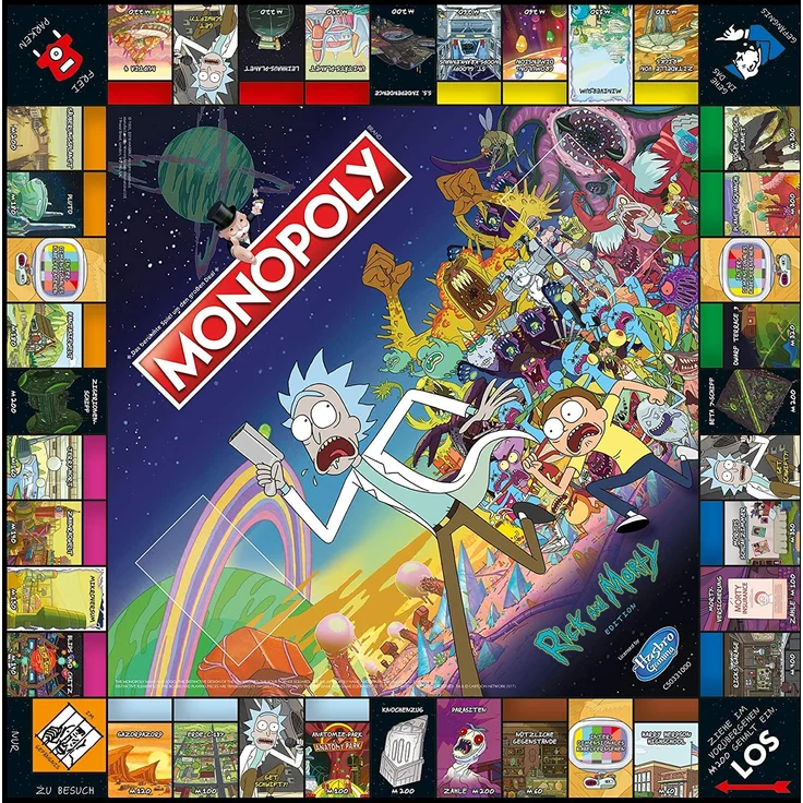 Winning Moves WIN45069 Monopoly, Rick and Morty, Brettspiel, ab 17 Jahren – Bild 4
